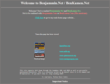 Tablet Screenshot of benjammin.net
